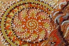 Midi Bead Embroidery Kit On Natural Artist Canvas Stitch Supplies Needlework Diy