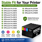 4pk Ink Cartridge 950xl 951xl Bcmy For Hp Officejet Pro 8660 8640 8625 8630 8600