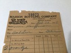 Vintage 1938 Pepsi cola Receipt Marion Bottling Company  Marion  Illinois