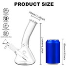 8 Inch Glass Bong Heavy Water Pipe Smoking Bong Beaker Hookah W  Screen