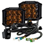 5  Side Emitting Amber Led Bumper Light Bar Drl   Wire Harness Kit For Can-am X3