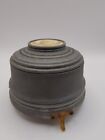Antique-vintage Metal 1920 s Footed Music Powder Box Victorian Scene