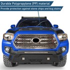 Hood Protector Stone Guard Bug Deflector W  Amber Light Fit 16-23 Toyota Tacoma