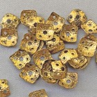 Filigree Square Bead Caps 8mm Vintage Solid Brass Q50 Per Pkg