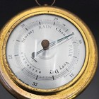Vintage Swift   Anderson Compensated English Aneroid Brass Wall Barometer