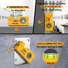 Prexiso 2-in-1 Line Laser Level Mini Torpedo Level 30 Ft Laser Line Leveler Tool