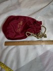 Captain Morgan Rum Liquor Red Velvet Bag Gold Drawstring Private Stock 