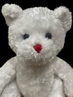 Dan Dee Teddy Bear White Plush Red Nose Soft Toy