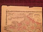 1863 Johnson And Ward Hand Colored Atlas Map Of France 