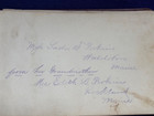 Antique 1890 Rockland Maine Perkins Family School Mates Autograph Memory Album