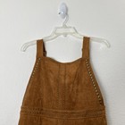 Nwt Cider Womens Dress M Beaded Fringe Faux  Suede Brown Bohemian Western
