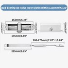 187lbs Commercial Door Closer Heavy Duty Residential Hydraulic Auto Silver