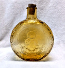 Vtg Wheaton Amber Glass Decanter Bottle 1985 W Stopper