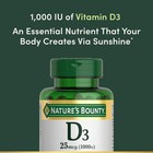 Nature s Bounty Vitamin D3 1000 100 Mg Soft Gels  120 120 Count  pack Of 1 
