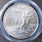 1991-d Korea Commemorative Silver Dollar - Pcgs Ms 70