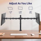 Dual Monitor Mount  Fully Adjustable Dual Monitor Stand For 13 -27  Screens