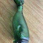 Vintage Italian Empoli Genie Art Glass Green Dog Decanter Bottle 9   