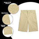 Boys Flat Front Twill Chino School Uniform Shorts Big Boys Little Boys Free Ship