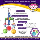 Sb1087 Tug O  War Bird Toy  Small medium Bird Size  6  X 3  X 1  Parrot Toy
