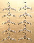 99 Clear Plastic Hangers Children s Kids Clothing Dress Shirt Chrome Swivel 12 