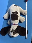 Vintage 1985 Tonka Pound Puppies Puppy Gray   Brown Spotted Plush 18  Stuffed