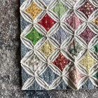Vintage Cathedral Window Quilt Hand Stitched 51 X 46 Inch - Read