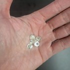 6 Pcs - 9mm Extra Large Earring Back Sterling Silver Heavy Earring Support  925 