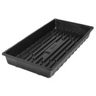 Sunpack 10    X 20    Extra Strength Plastic Seed Starting Tray  Black  2 5 