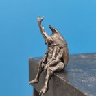 Black Brass Bronze Insect Rhinoceros Beetle Statue Figurine Ornaments Hui 0027