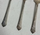 Onieda Heirloom Sterling Silver Damask Rose Salad Fork Set Of 3 - 112g