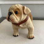 English British Bulldog Figurine Resin Bull Dog Sculpture Standing In Attention