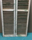 Antique Wood 9x38 Louvered Interior Window Half Bi Fold Shutter Old 1494-26b
