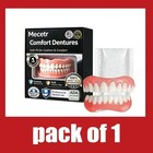 Moldable Dentures Upper Lower False Teeth Set Instant Smile Toothbrush