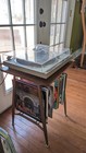 1960s Vintage Mid Century Modern Record Lp Rack Table Turntable Stand Holder