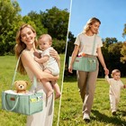 Baby Diaper Caddy Organizer  Portable Nursery Storage Basket With Compartment   