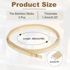 3 Roll Bamboo Strips For Weaving 0 79 x10ft Basket Weaving Supplies 1 2mm Thick