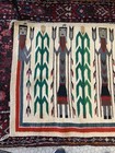 Handmade Navajo Native American Indian Yei Rug Vintage 1960s 49 5    Vibrant Tight