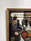 Vintage Framed Mirrored Miller Lite Pilsner Beer Sign 16 x20  Mirror 17 5   x21 5   