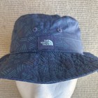 The North Face Canyon Explorer Hat Full Coverage Youth Small Blue Print Bucket