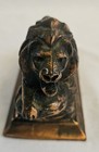 Antique Vintage International Lions Club Bronze metal Lion