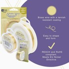 Artistic Wire  Tarnish Resistant Brass Craft Wire  Gold Color 12-34 Gauge