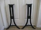 Vtg Heywood Adjustable Steel Cast Iron School Desk Industrial Table Legs 16 -26 