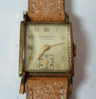 Vintage 1950 Swiss Mens Marden 17 j Manual Watch Gold Plated Bezel Original Box