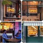 Led Open Sign 16x9 Inch  12v Super Bright Open Signs For Business  Open Neon Sig
