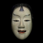 A Very Beautiful Japan Wooden Noh Mask Of Kasshiki              