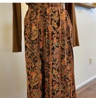 Vintaga Womens Skirt Plus Size 24 Fall Colors Maxi Skirt Elastic Waist