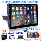10 1  Double 2 Din Car Radio Android 16 Gps Wifi Bt Carplay Touch Screen Stereo