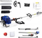 Gas Powered Pole Saw 52cc 2-stroke Chainsaw 12in Cutting Bar For Tree Trimming 