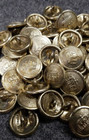 Wwi German Button 1910 In Brass  20mm Buttons By The Each