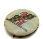 Vintage Maryland State Flag Pinback Button Antique Celluloid Souvenir Calvert